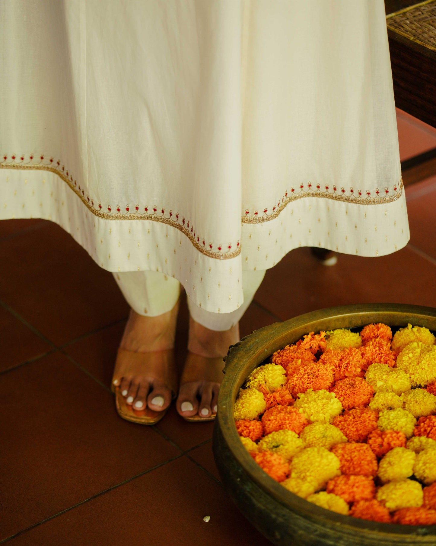 THREE PANEL HANDLOOM COTTON SUIT SET