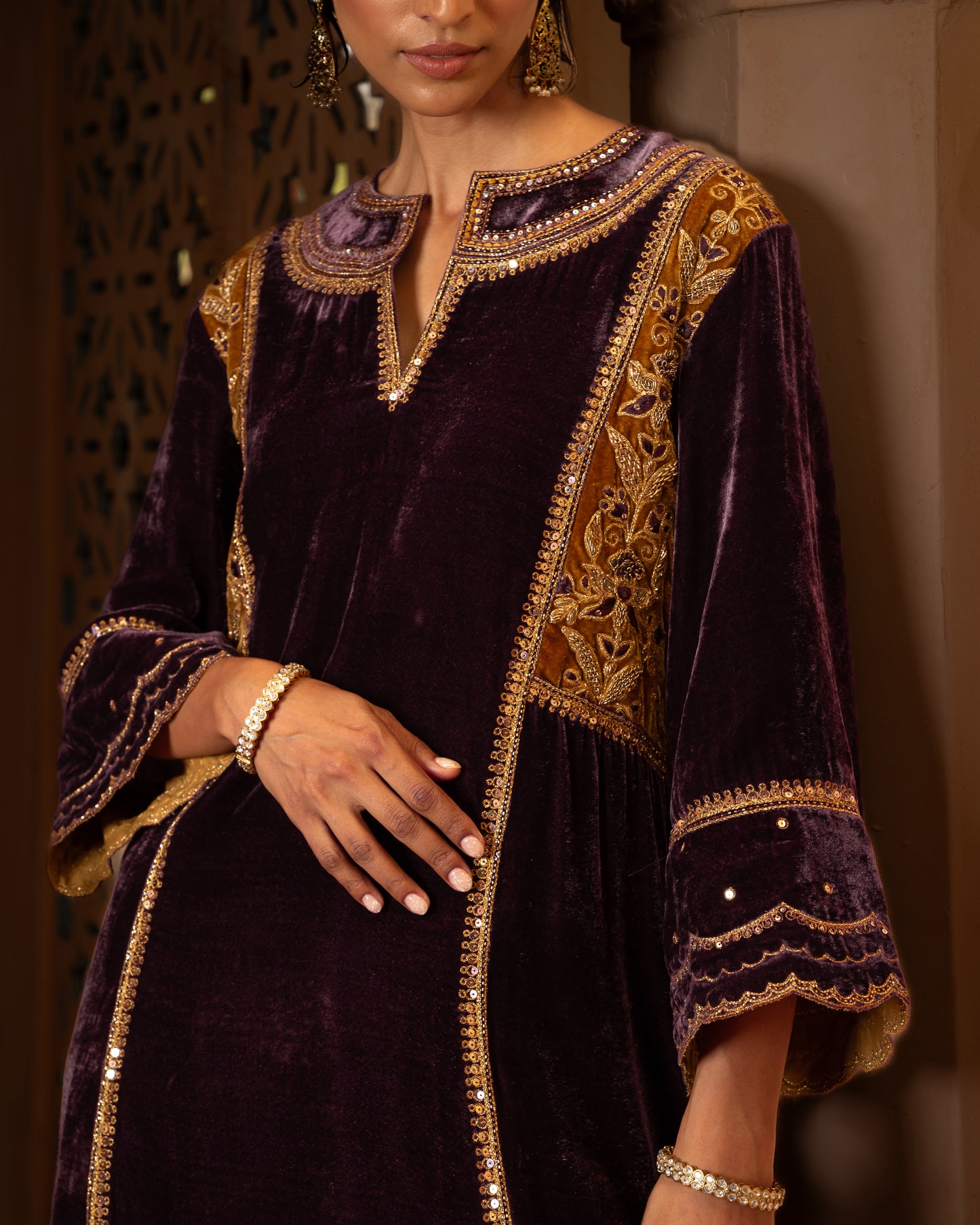 PURPLE SALWAR SET