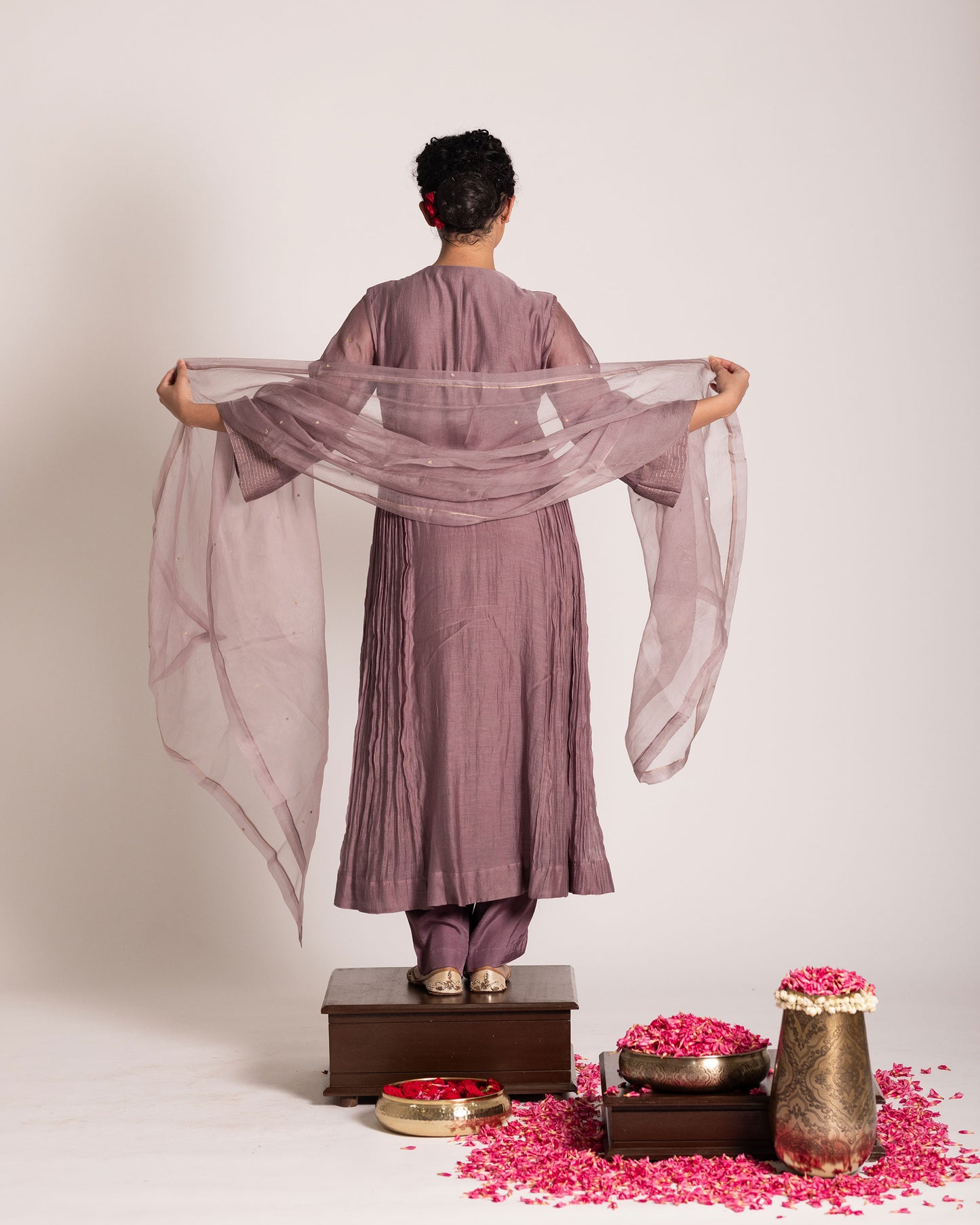 Purple haze salwar set with soft regal tones and elegant detailing, designed for a graceful and effortlessly sophisticated ethnic style.
