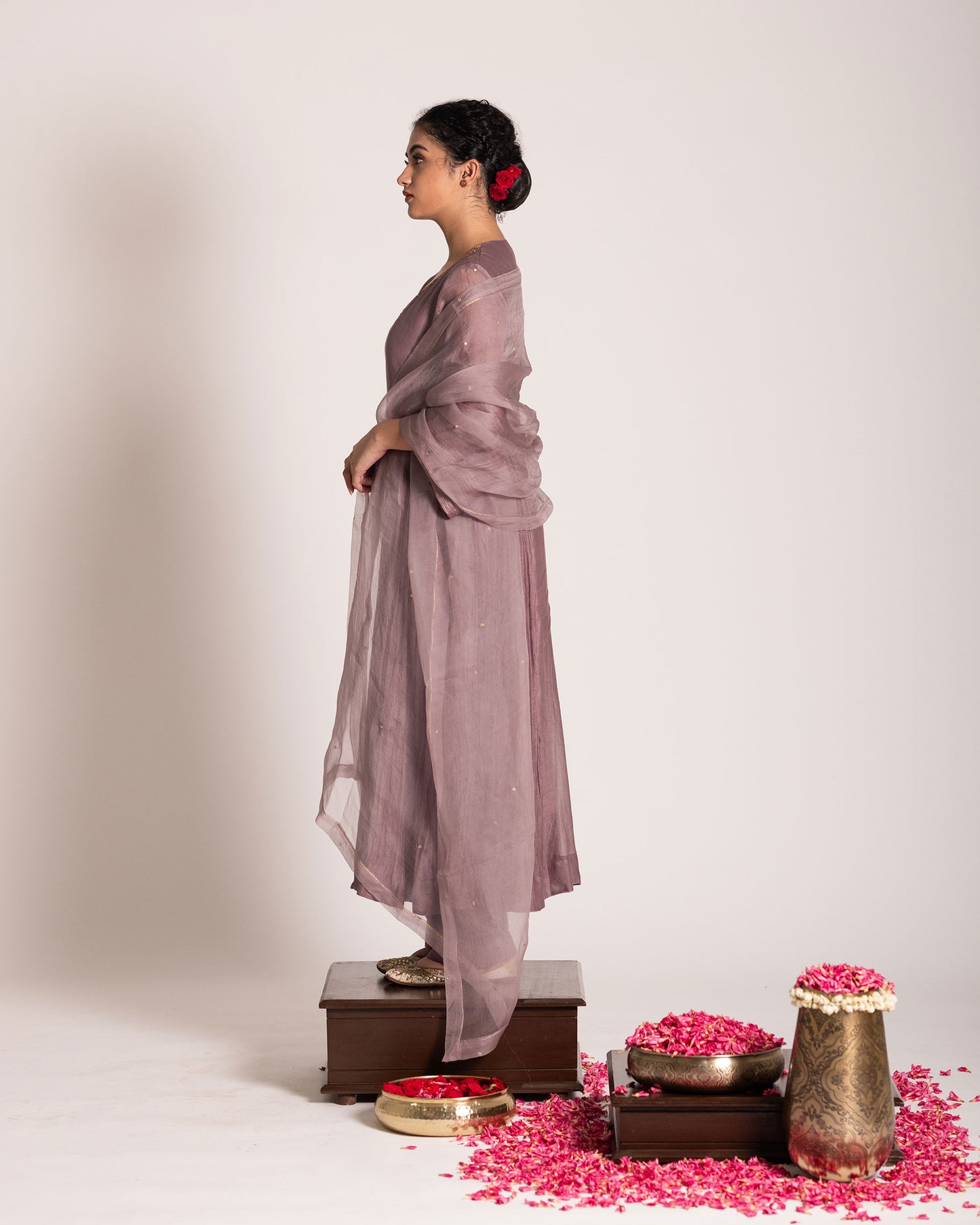 Purple haze salwar set with soft regal tones and elegant detailing, designed for a graceful and effortlessly sophisticated ethnic style.