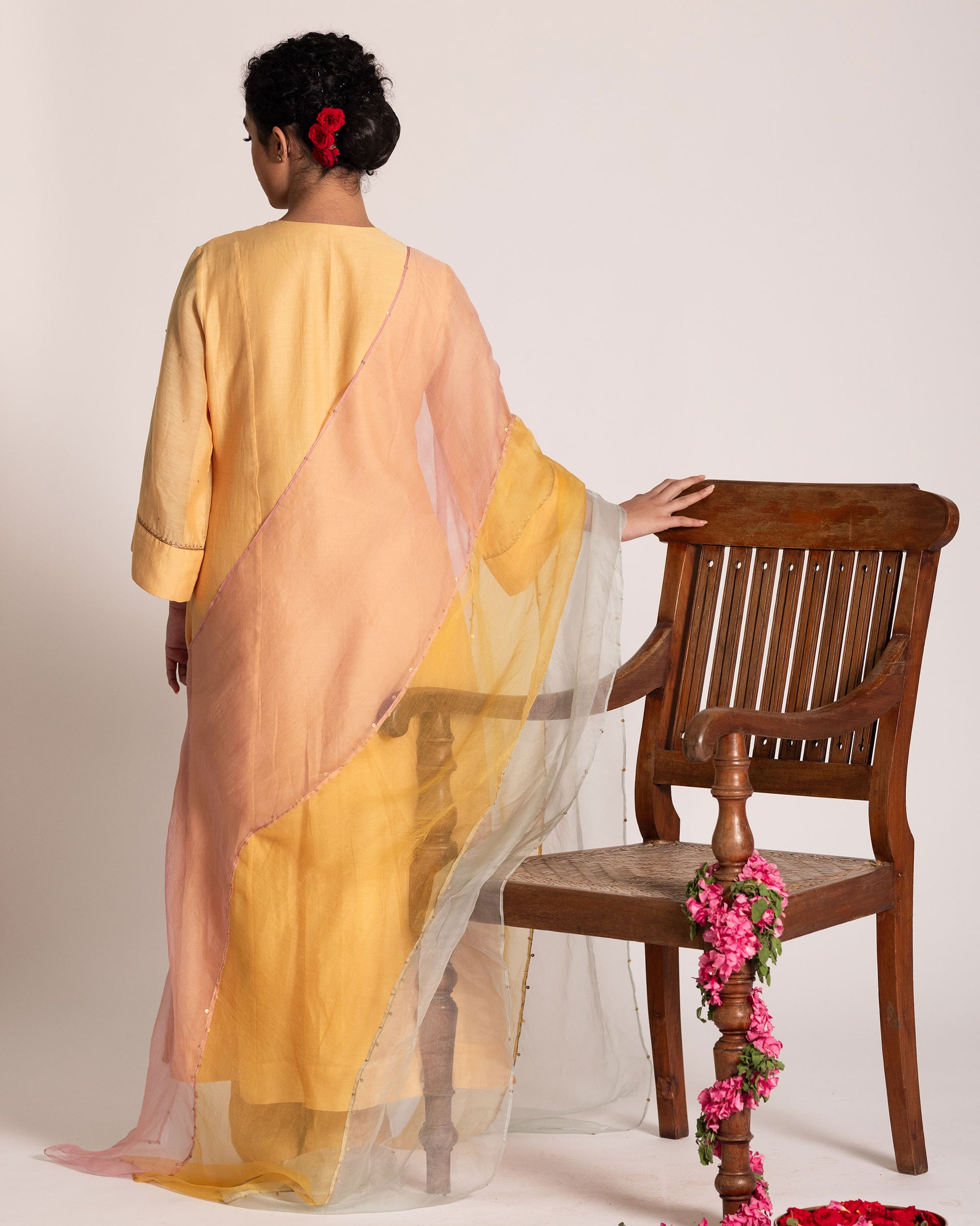 Pale banana salwar set with soft pastel charm and refined elegance, designed for a fresh, graceful, and timeless ethnic style.